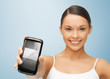 woman with smartphone with envelope sign