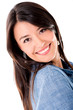 Happy woman smiling