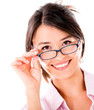 Photo: Woman wearing glasses Woman wearing glasses