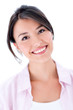 Casual woman smiling