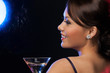 woman with cocktail