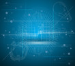 abstract futuristic internet high computer technology business b