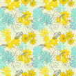 Abstract floral seamless pattern.
