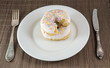 Donut with chunk bitten off