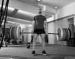 Foto: Crossfit fitness gym heavy weight lifting bar man workout Crossfit fitness gym heavy weight lifting bar man workout
