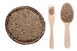 rye in a plate, fork and spoon