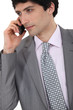 Successful businessman making a call