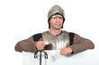 Photo: Man dressed as a knight Man dressed as a knight
