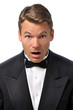 Photo: Surprised man in tuxedo Surprised man in tuxedo
