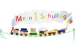 Holzeisenbahn zum Schulanfang