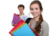 Photo: Young people with files Young people with files