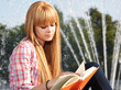 Summer blonde girl