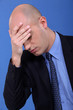 Devastated businessman