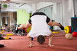 Crossfit fitness handstand push ups balance workout