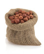 nuts hazelnut in bag