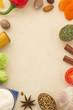 spices background and food