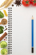 food ingredients and paper