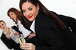 Photo: Three businesswomen drinking champagne Three businesswomen drinking champagne