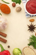 spices background and food