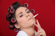 Photo: Smoking women in the salon Smoking women in the salon