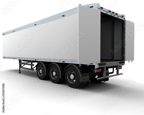 Illustration: freight trailer freight trailer