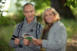 Foto: senior couple going for a walk senior couple going for a walk