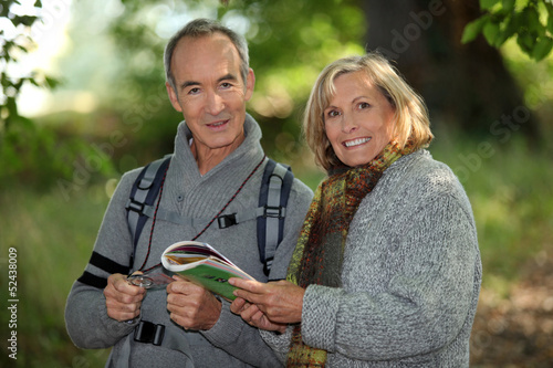 Photo: senior couple going for a walk senior couple going for a walk