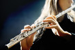 Foto: Flute music instrument flutist playing Flute music instrument flutist playing
