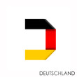 canvas print picture - Deutschland Logo