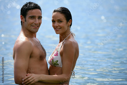 Photo: Couple in the sea Couple in the sea