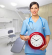 Doctor with clock