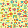 seamless abstract bright geometric background