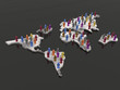 Color mans with continents