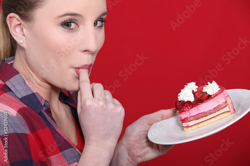 Photo: Greedy woman Greedy woman