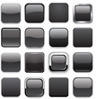 Square black app icons.