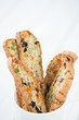 Photo: Biscotti with poppy seed, candied fruits and prunes in a cup Biscotti with poppy seed, candied fruits and prunes in a cup