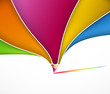 Abstract background with art pencil. Vector