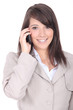 Woman talking on a cell