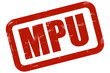 Grunge Stempel rot MPU