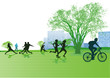 Vector: Freizeit im Park Freizeit im Park