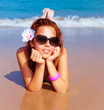 Beautiful female on the beach