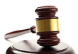 Handcrafted wooden gavel and block