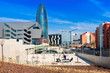View of Barcelona, Spain. Torre agbar
