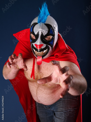 Photo: Mexican wrestling portrait Mexican wrestling portrait