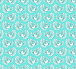 Seamless pattern with doves.