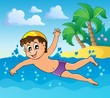 Vektor: Swimming theme image 4 Swimming theme image 4