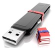 USB flash drive 3D. , Which contains data (archive of the books)