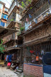 Slum district of an asian city