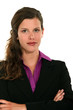 Businesswoman stood with arms folded