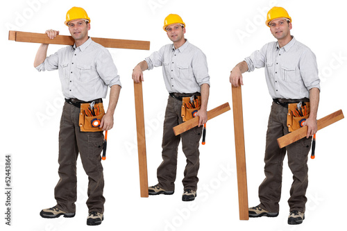 Photo: Shots of a carpenter Shots of a carpenter